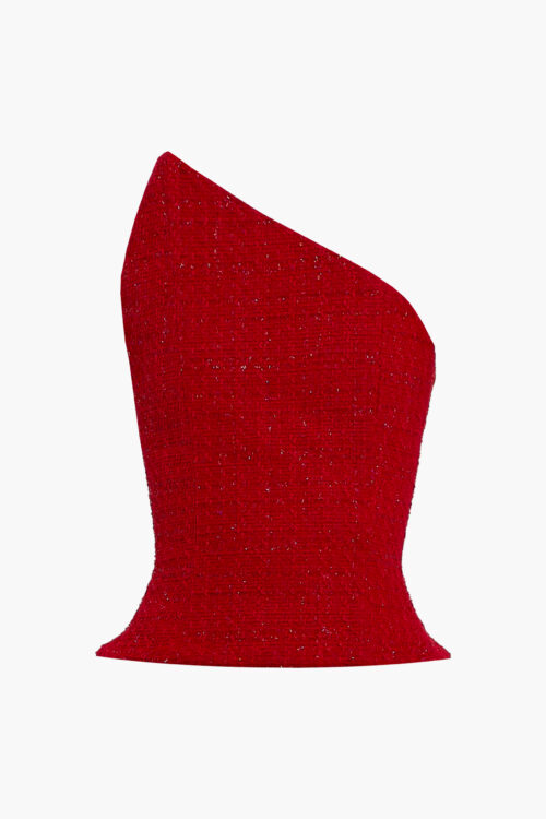 Red tweed corset
