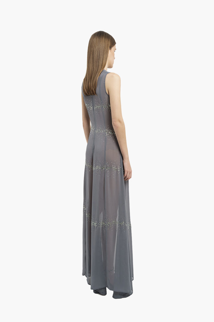 Swarovski© Long grey dress - Image 5