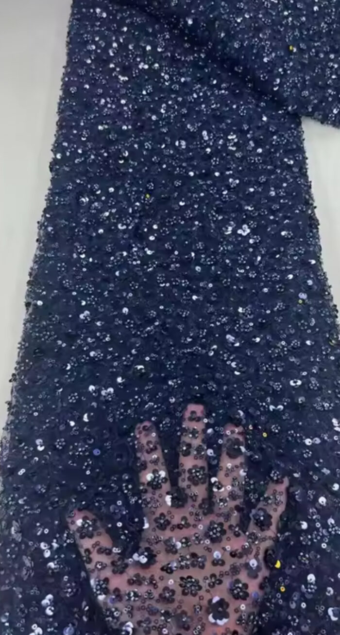 Sequin embroidered dress - Extra custom color - Image 2